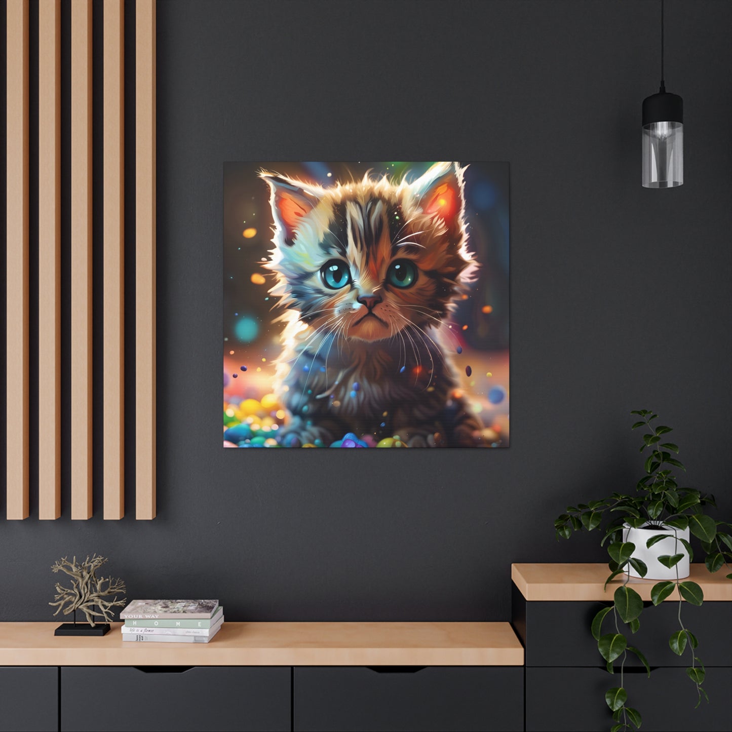 Kitten Color Chaos | Canvas Wrap